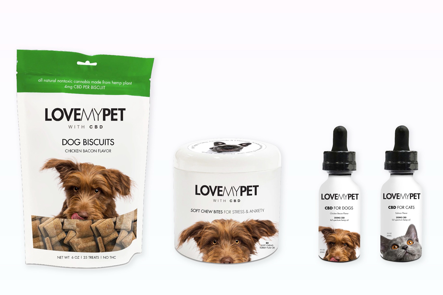 Love My Pet product packaging design